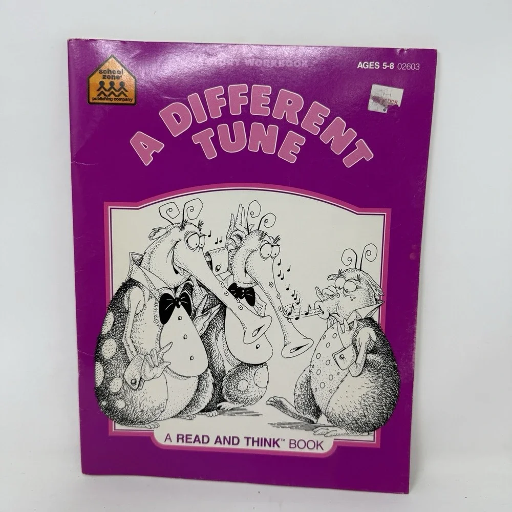 School Zone Story Workbook Read and Think Series A Different Tune Age 5-8 Unused
